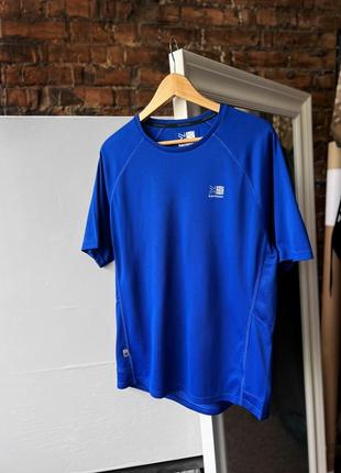 Karrimor run men’s blue active short sleeve sport t-shirt reflective logo спортивна футболка