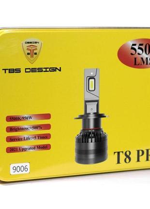 Комплект світлодіодних ламп tbs design t8 pro hb4 12-24 v 110 w p22d 11000 lm 6000 k3 фото