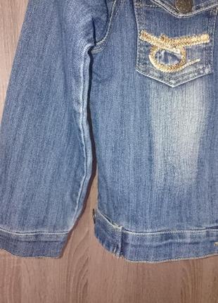 Куртка джинсовая для девочки 6 лет, рост 116см5 фото