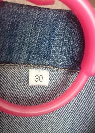 Куртка джинсовая для девочки 6 лет, рост 116см6 фото