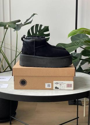 Угги угги Женские угги ugg mini bailey bow x lv black