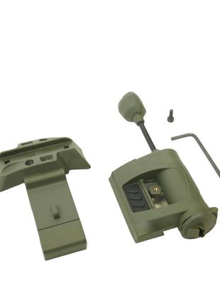 Тактический фонарь хаки princeton tec mpla.фонарь на шлем с 3-мя светодиодами: белым, красным и невидимым ик
