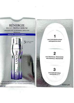 Высокоэффективный антивозрастной концентрат тройного действия renergie h.c.f. triple serum