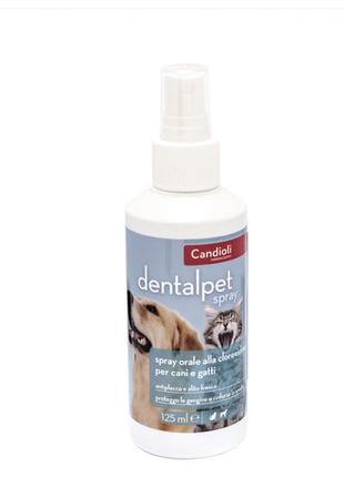Спрей для зубів та ясен собак та котів candioli dentalpet