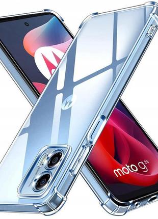 Чохол fiji proof для motorola g24 прозорий бампер з посиленими бортами transparent