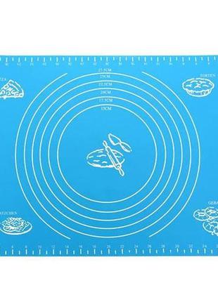 Килимок кондитерський силіконовий для розкатування і випічки тіста 40х50см, 0.6мм