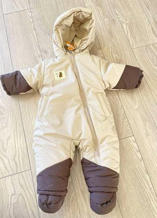 Комбинезон зимний для новорожденных одягайко 80