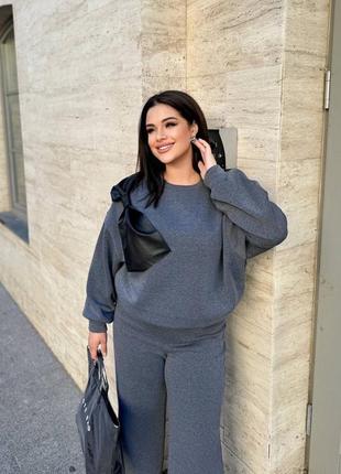 Стильний теплий костюм6 фото