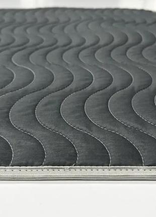 Килимок пелюшки для собак 85х90 непромокаючі багаторазові, пелюшки та підстилки для собак вбираючі сірий5 фото