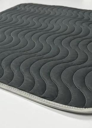 Пелюшки і підстилки для собак багаторазові всмоктуючі 60х75, килимок пелюшки для собак непромокаючі сірий2 фото