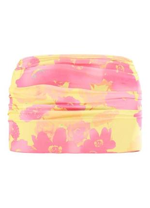 Міні-спідниця яскрава з низькою посадкою і квітковим принтом m prettylittlething