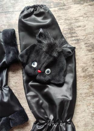 Карнавальний костюм для хлопчика "чорний кіт".2 фото