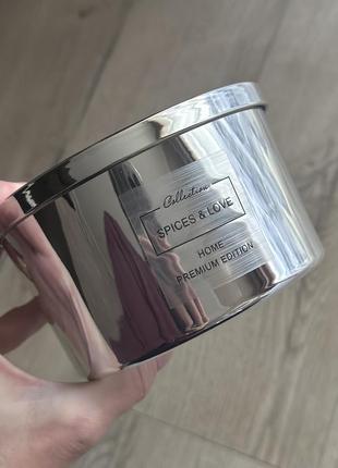 Ароматична свічка pepco home spices & love (срібна) 1кг