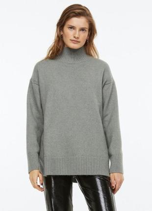 Свитер вязаный зимний оверсайз женский h&amp;m m