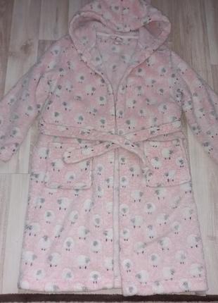 Теплый махровый халат