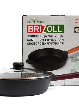 Чавунна сковорода з кришкою optima-bordo 280 х 40 мм