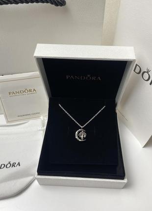 Pandora подвеска месяц и дерево жизни2 фото