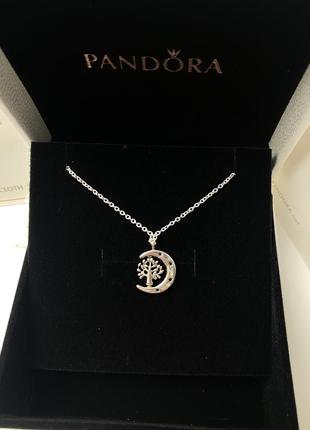 Pandora подвеска месяц и дерево жизни6 фото