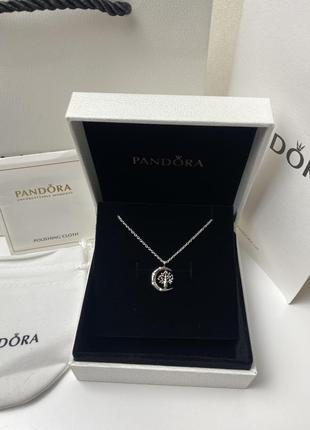 Pandora подвеска месяц и дерево жизни3 фото