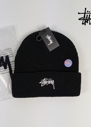 Зимова шапка stussy чорна