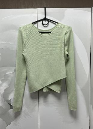 📌 новий укорочений джемпер, светр, кофточка в рубчик jdy,