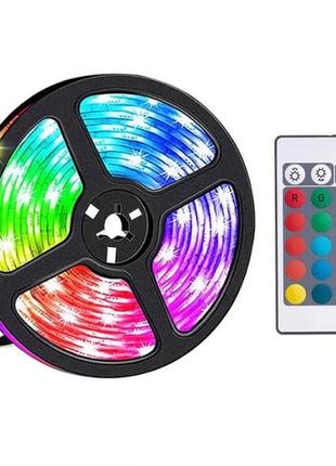 Светодиодная лента hoco dl30 rgb 4м + пульт (черная)