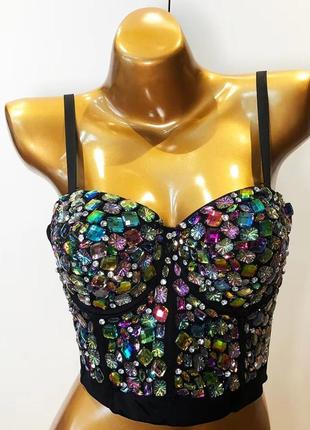 Корсет камней стразы новый вечерний
