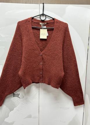 Новий в'язаний кардиган gina tricot, в складі вовна, альпака