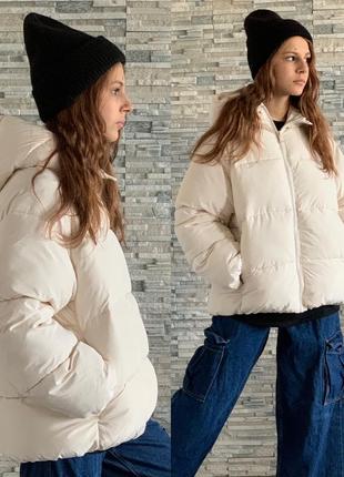 Дитяча об’ємна куртка zara для дівчинки/детская куртка зара на девочку/