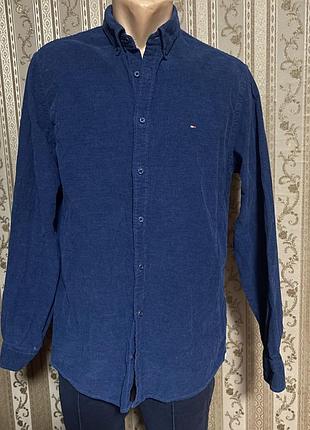 Tommy hilfiger микровельветовая рубашка
