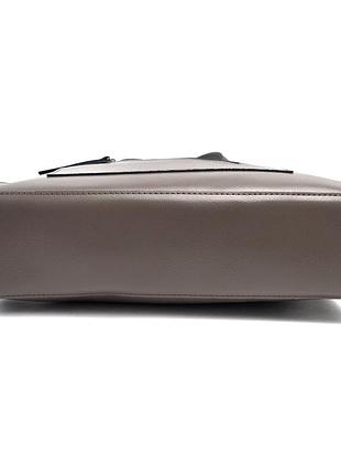 Модна сумка шопер жіноча натуральна шкіра темно-сірий арт.zd7122 d.grey eteral smile (54)