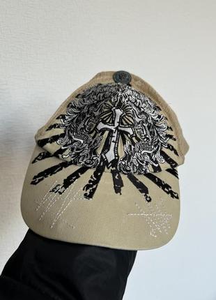 Мужская кепка affliction с крестом в стиле chrome hearts