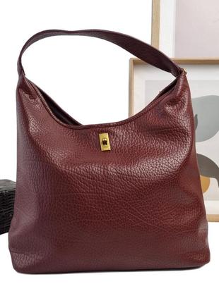 Модна жіноча сумка-мішок екошкіра бордовий арт.cm7168 bordeaux davidjones французька