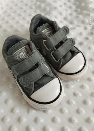 Серые кеды converse