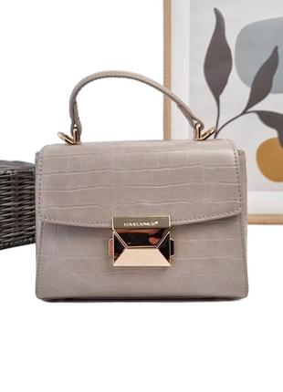 Сумка кросс-боди экокожа серый арт.cm7115 grey davidjones франція