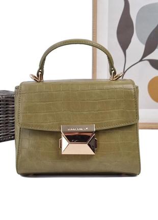Женская сумка кросс-боди экокожа оливковый арт.cm7115 olive davidjones франція