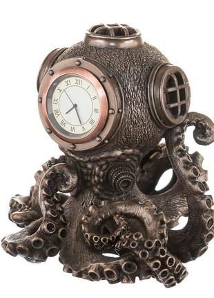 Годинник осьминог 14 см veronese al3670 бронзовий