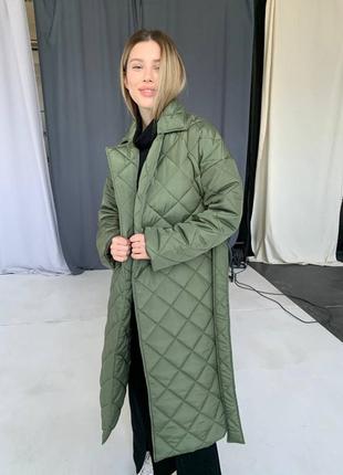 Стеганое пальто