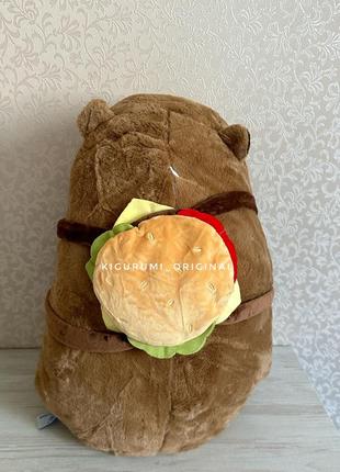 Мягкая игрушка плед подушка 3в1 капибар3 фото
