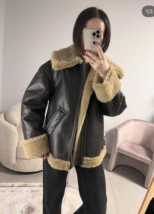 Дубленка zara оригинал