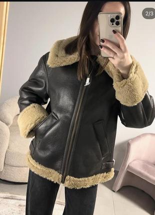 Дубленка zara оригинал