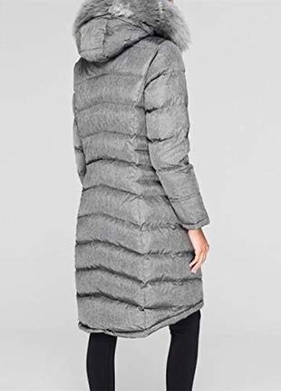 Теплый оригинальный пуховик пальто karrimor long down jacket4 фото
