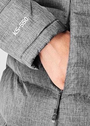 Теплый оригинальный пуховик пальто karrimor long down jacket5 фото