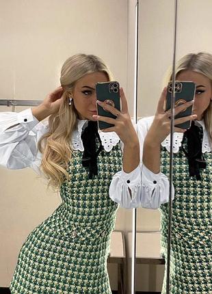 Твидовое платье zara 5