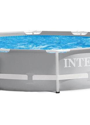 Круглый каркасный бассейн prism frame pool intex