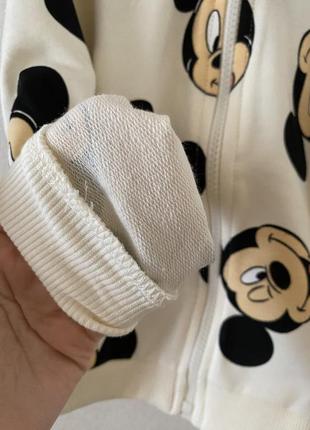 Кофта на молнії кофта з мickey mouse кофта на молнії для хлопчика5 фото
