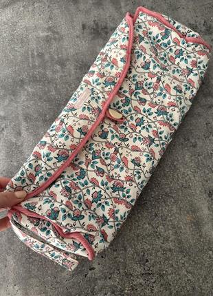 Косметичка довга, , сумочка, органайзер , квітковий принт