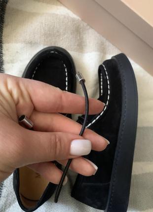 Замшевые туфли мокасины лоферы