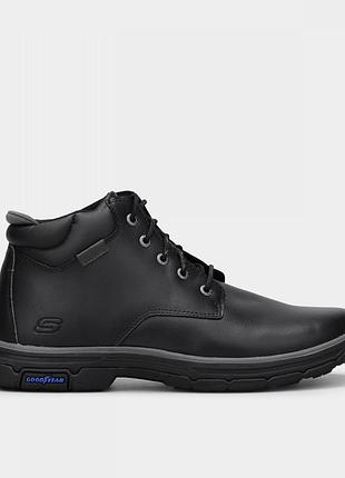 Мужские ботинки skechers черного цвета