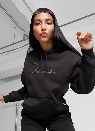 Худи puma, цвет черный😍 світшот светр кофта